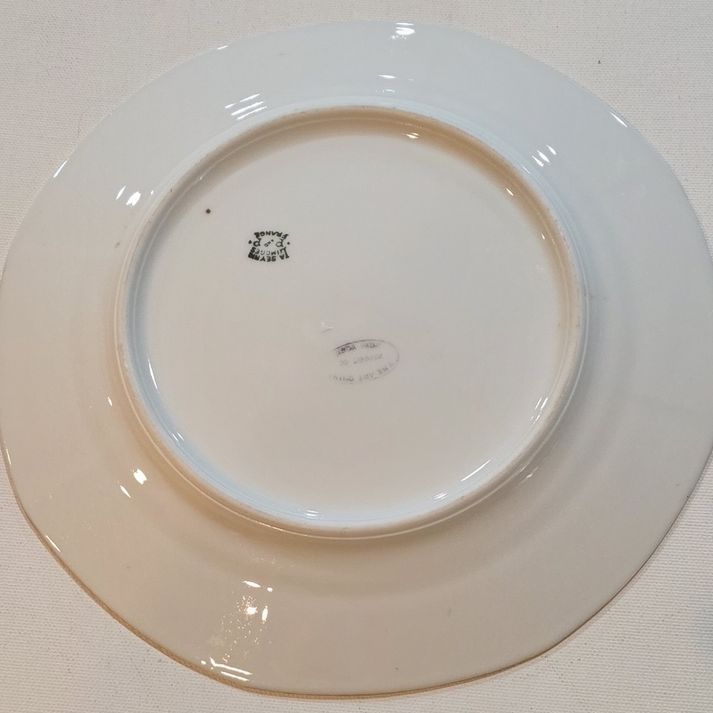 Antique T&V Limoges France Monogrammed Plate – Acme Art China NY Decor - Picture 4 of 6
